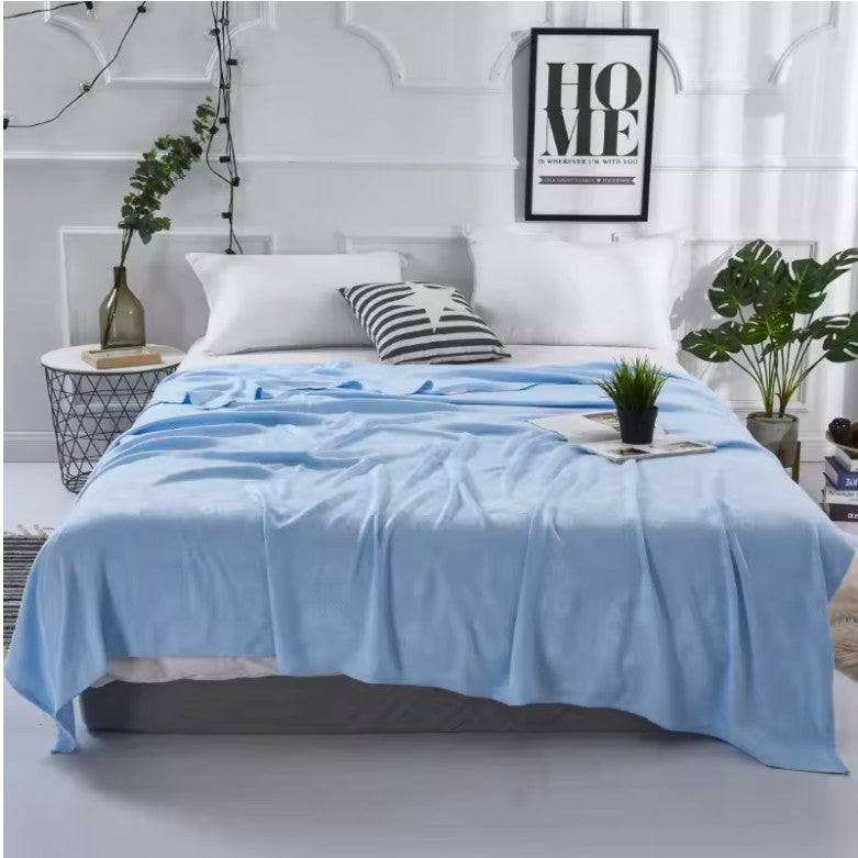 100% Bamboo Fiber Cooling Blanket – Soft, Breathable & Skin-Friendly