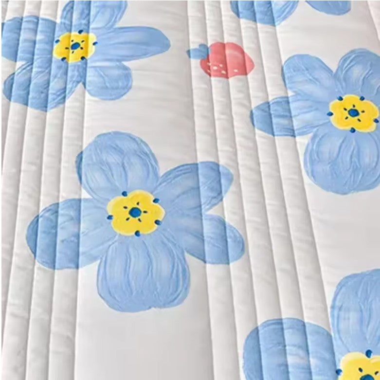 Quilted Queen Size Summer Quilt – Soft Washable Comforter for Bed