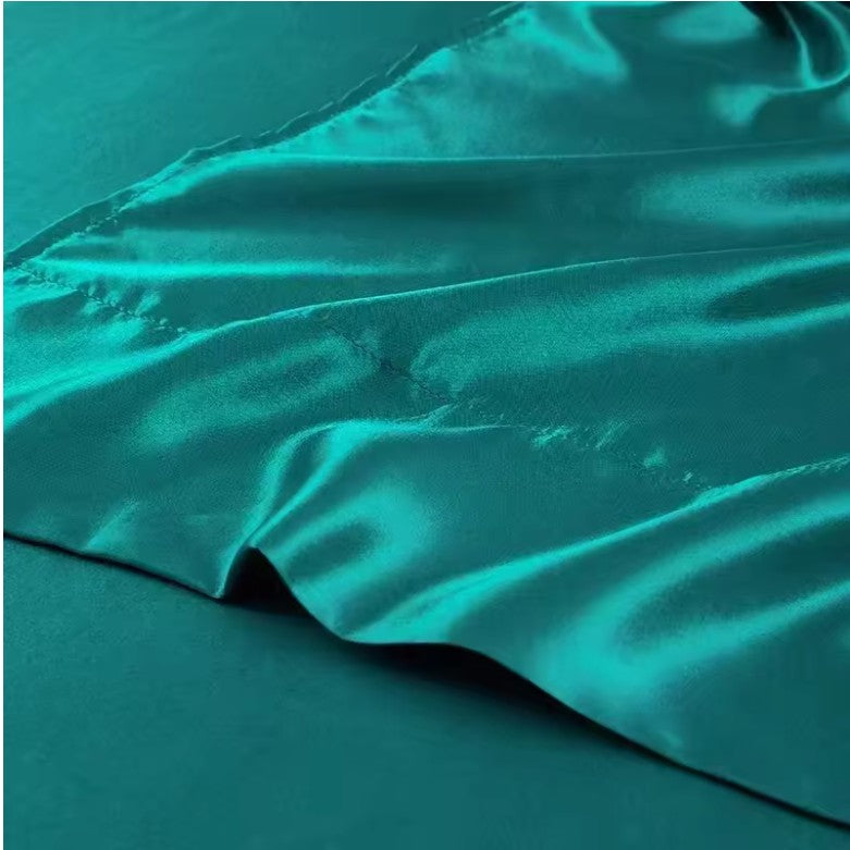 Luxury Satin Bed Sheet Set Queen King