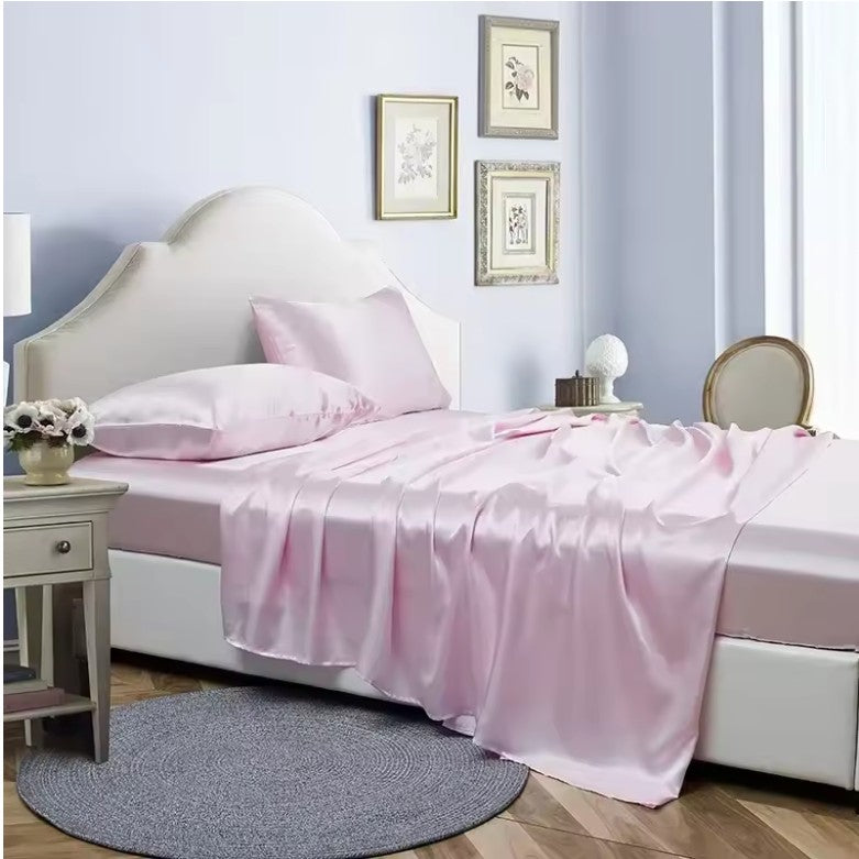 Luxury Satin Bed Sheet Set Queen King