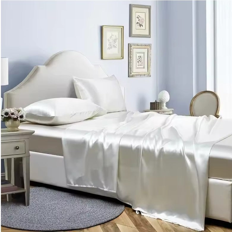 Luxury Satin Bed Sheet Set Queen King